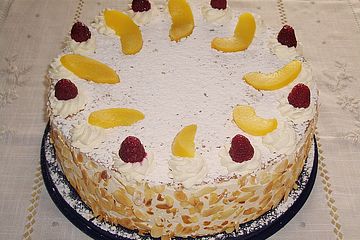 Pfirsich - Melba - Torte