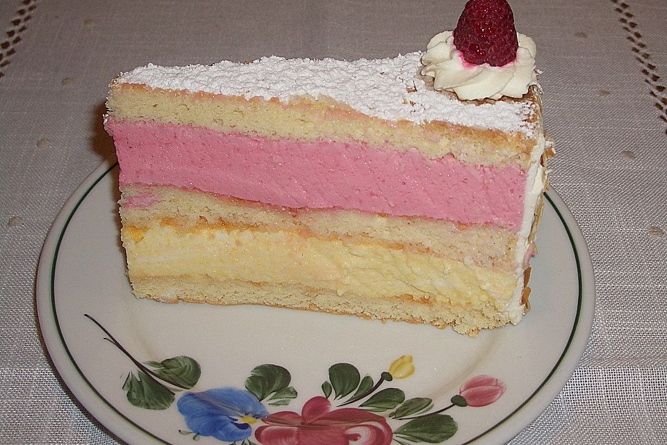 Pfirsich - Melba - Torte