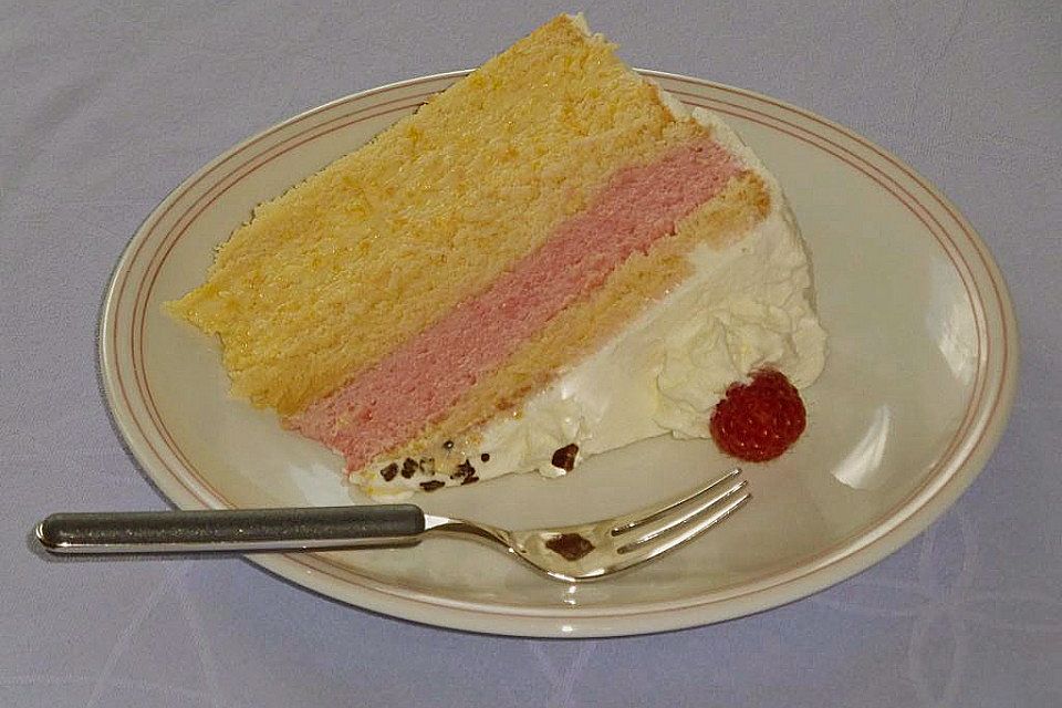 Pfirsich - Melba - Torte