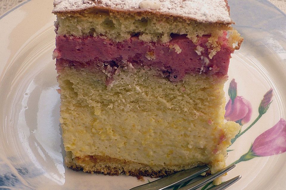 Pfirsich - Melba - Torte