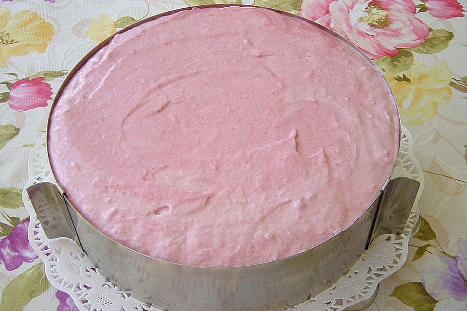 Pfirsich - Melba - Torte