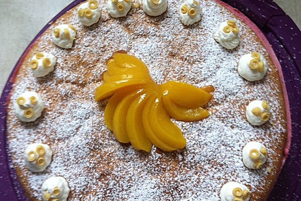 Pfirsich - Melba - Torte