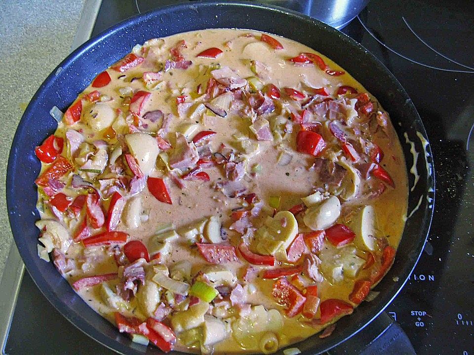 Champignon - Paprika - Curry Pfanne von Adde| Chefkoch