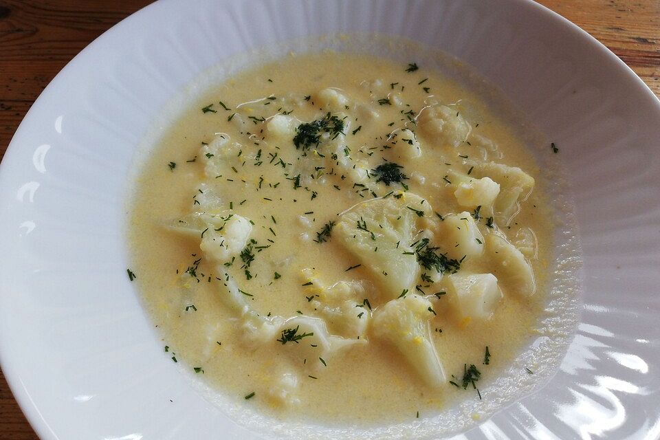 Blumenkohlsuppe