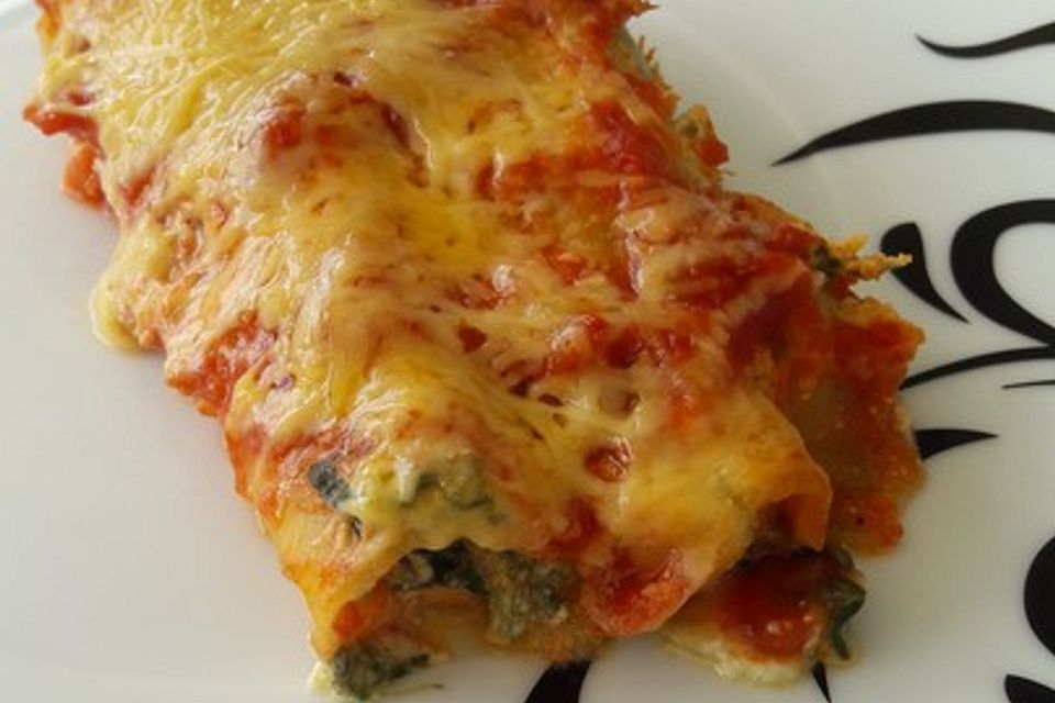 Cannelloni mit Ricotta - Spinat - Füllung