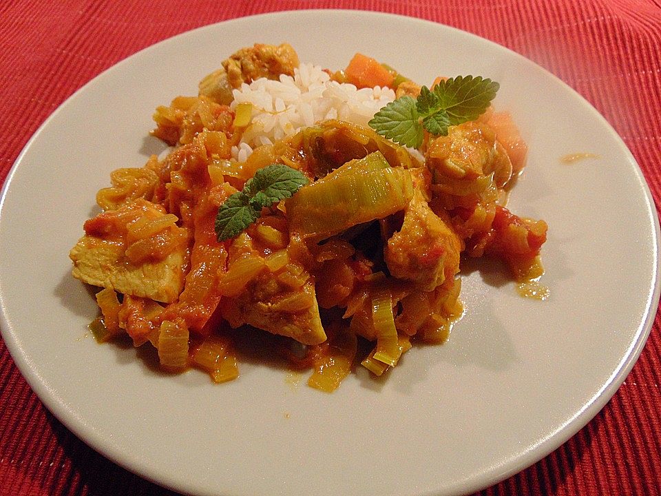 Indisches Tomaten-Hähnchen Curry von funkelsteinchen| Chefkoch
