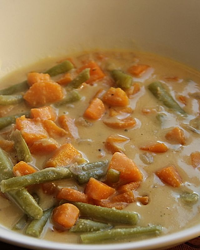 Möhren - Bohnen - Suppe