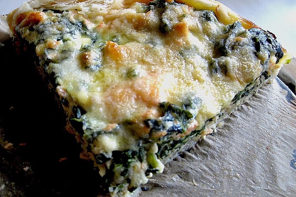 Lachs - Spinat - Quiche