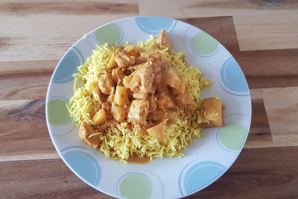 Leckeres Hühnchencurry