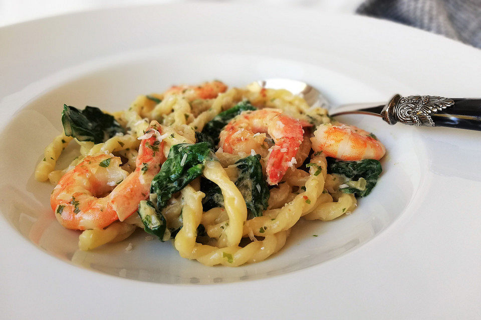 Scampi e Spinaci