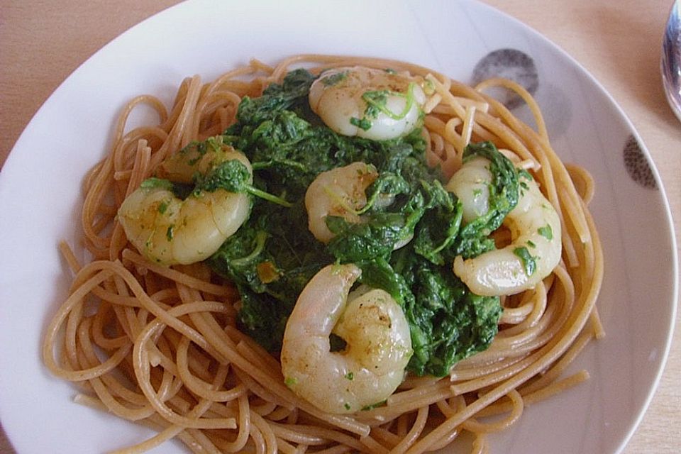 Scampi e Spinaci