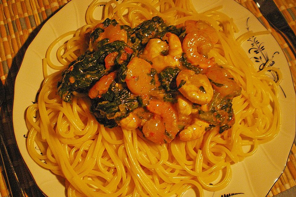 Scampi e Spinaci