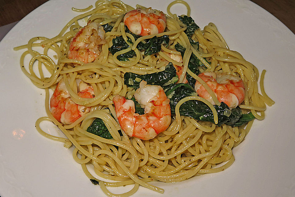 Scampi e Spinaci