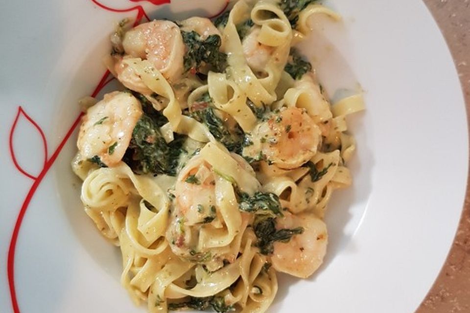 Scampi e Spinaci