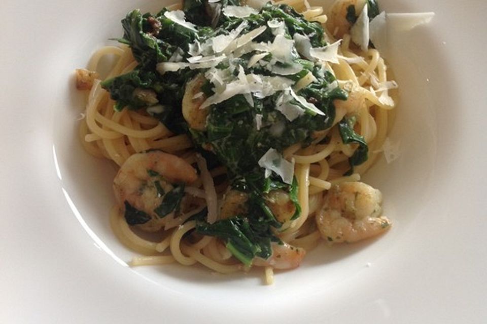 Scampi e Spinaci