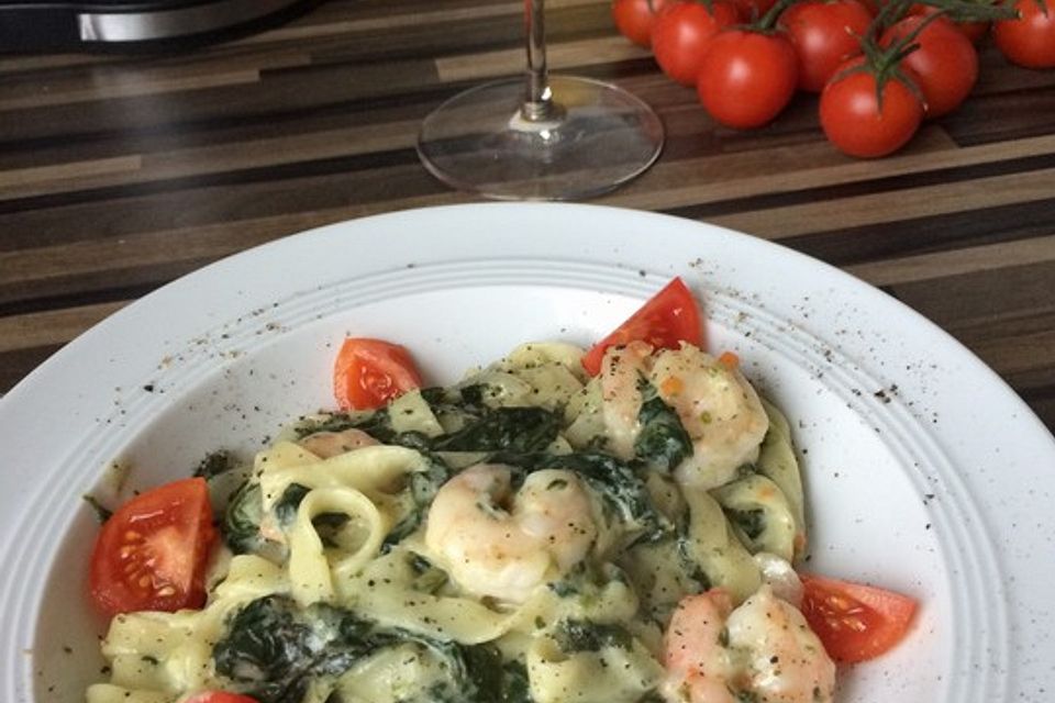 Scampi e Spinaci