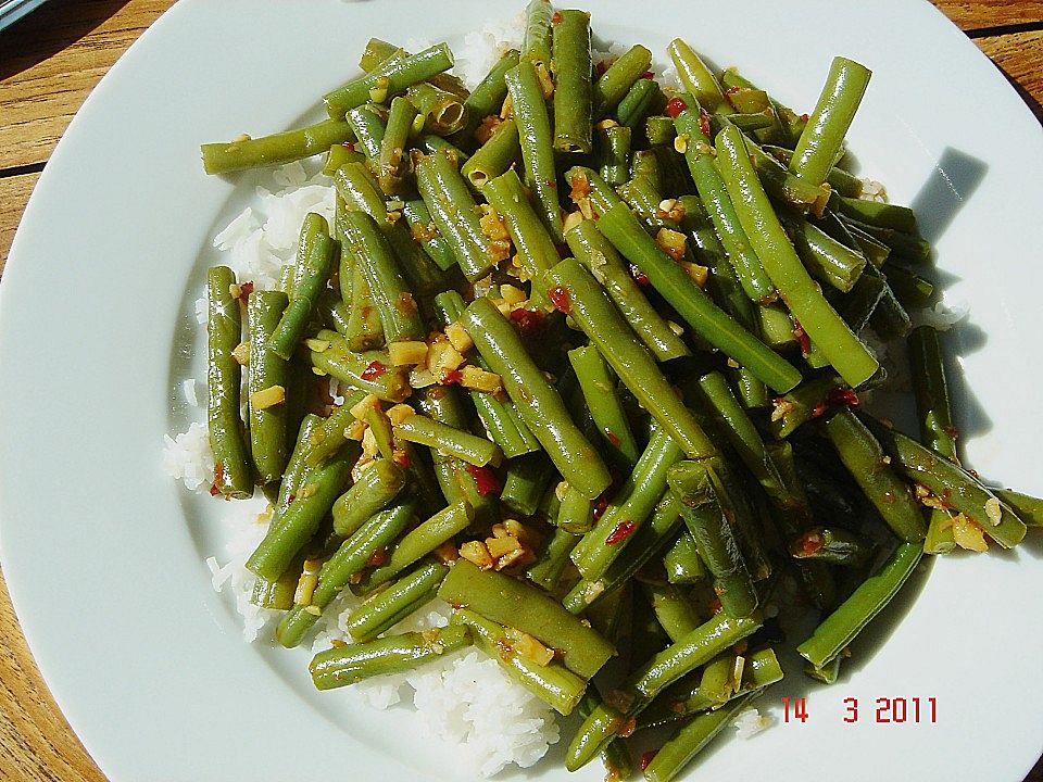Scharfe grüne Bohnen von willinpe| Chefkoch Scharfe grüne Bohnen von willinpe| Chefkoch