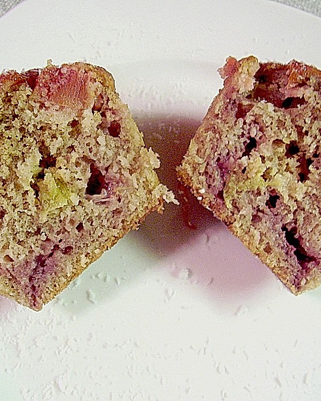Erdbeer - Rhabarber - Muffins