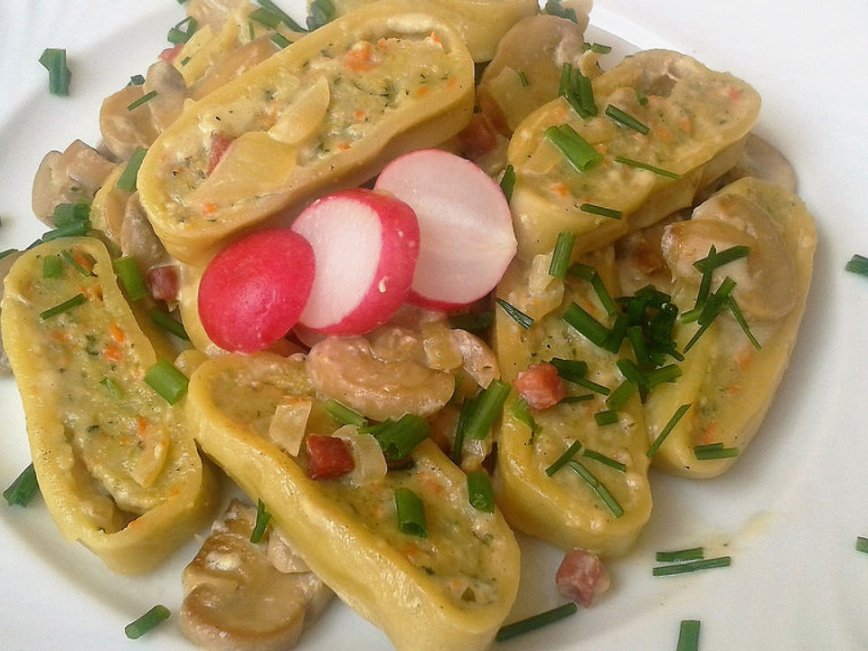 Pilzrahmpfanne Mit Maultaschen Von Chiara Chefkoch 