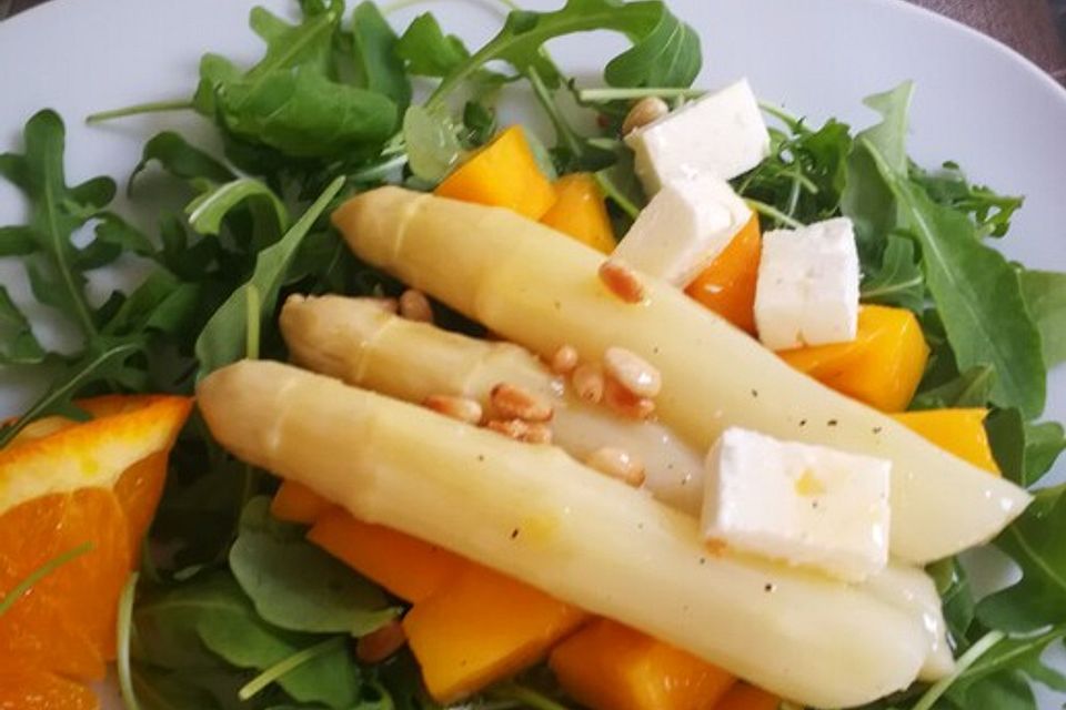 Spargel - Mango - Rucola - Salat