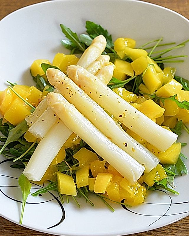 Spargel - Mango - Rucola - Salat