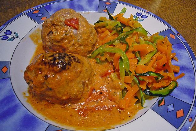 Hackbällchen in Tomaten - Sahne - Soße aus dem Ofen von donaldine1 ...