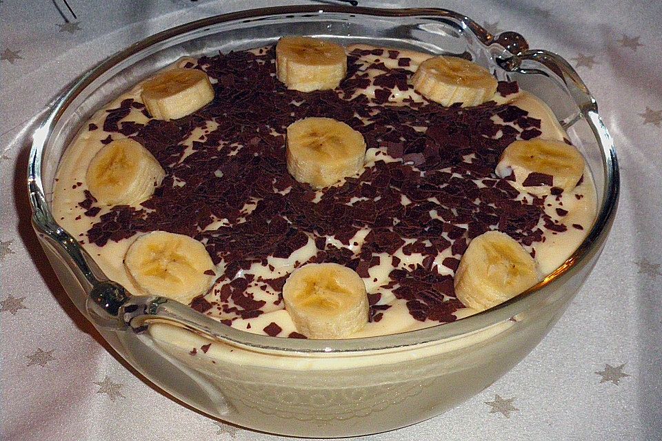 Beschwipste Bananencreme