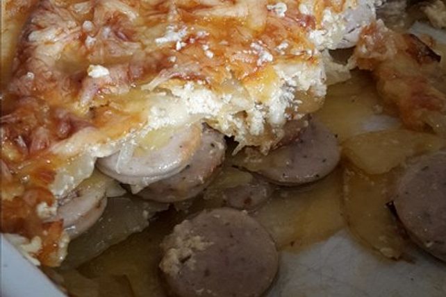 Kartoffel - Wurst - Gratin von Anna_Schmidt| Chefkoch