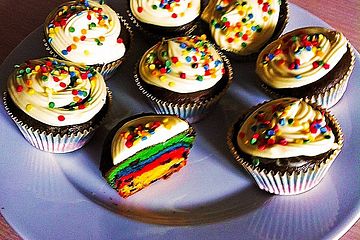Regenbogen - Muffins