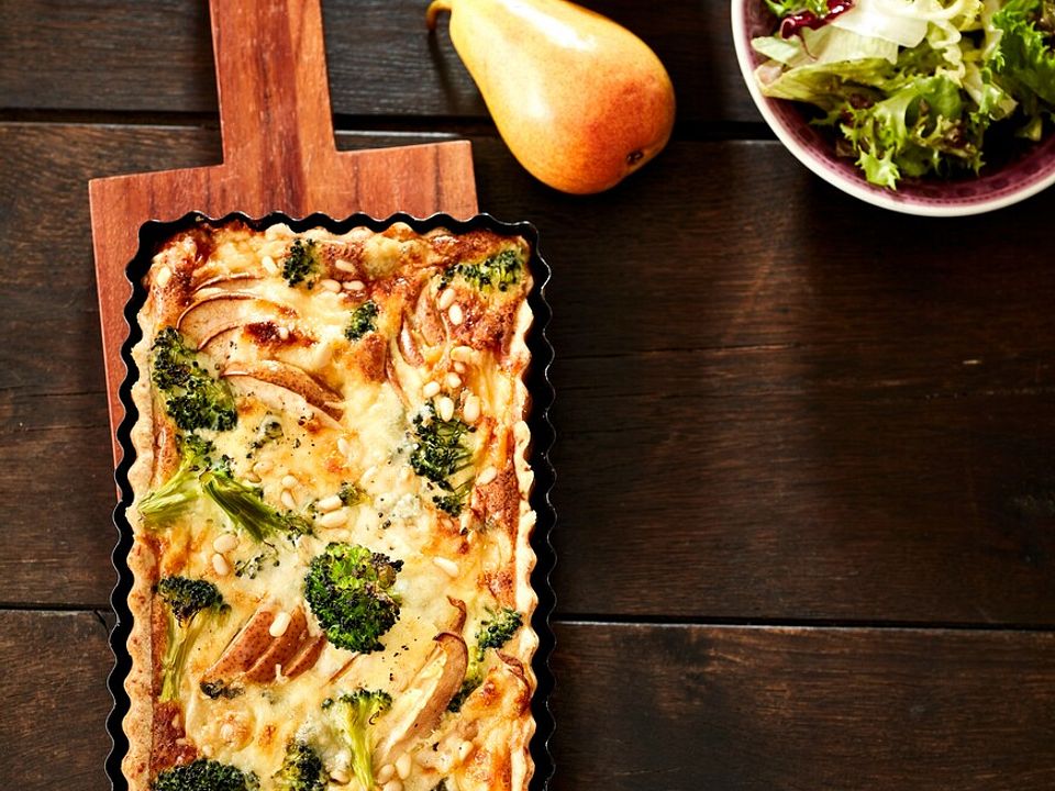 Birnen - Brokkoli - Gorgonzola - Quiche von Bauernkind| Chefkoch