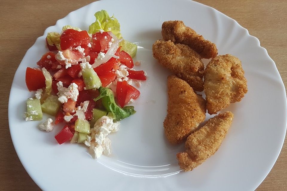 Chicken Nuggets oder Hähnchen Crossies