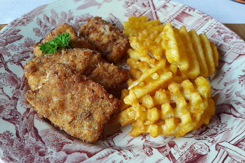 Chicken Nuggets oder Hähnchen Crossies