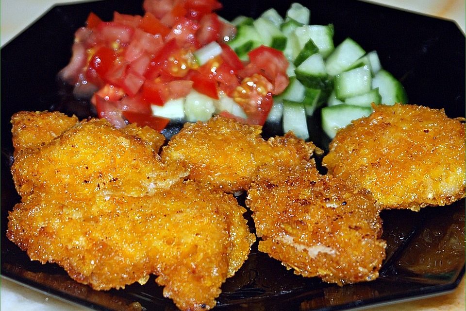 Chicken Nuggets oder Hähnchen Crossies