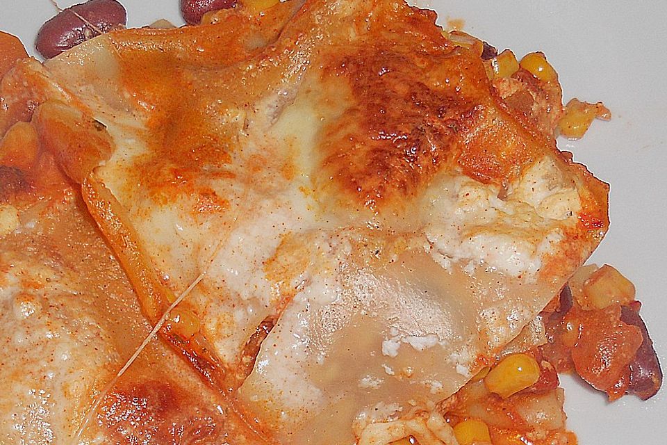 Vegetarische Chili - Lasagne