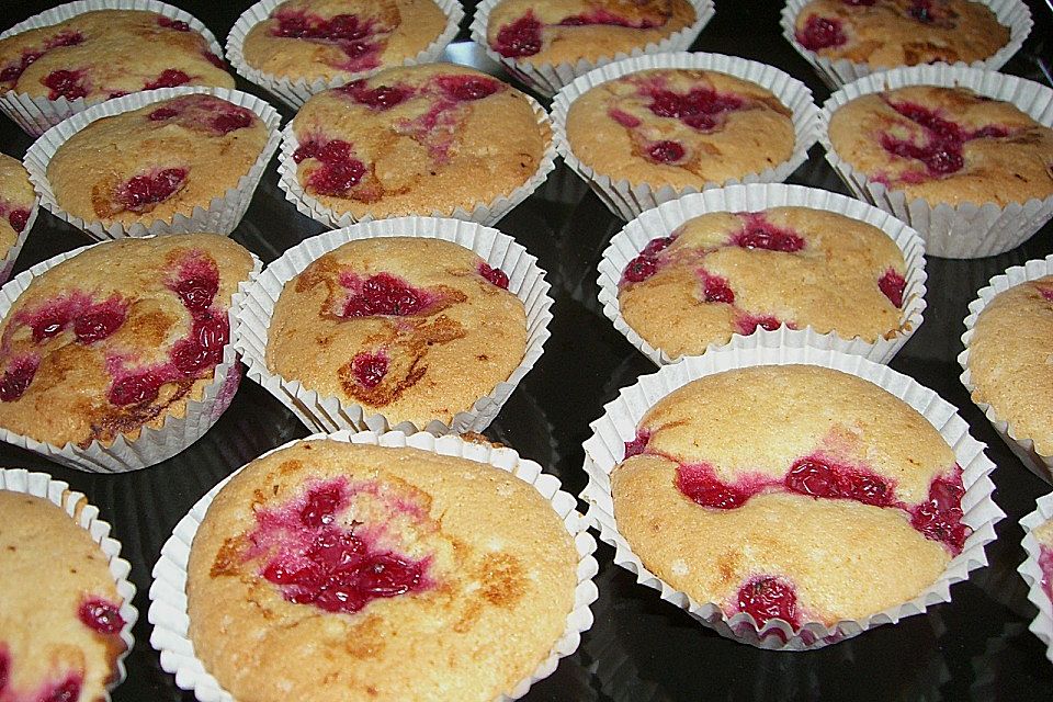 Muffins mit verschiedenem Obst