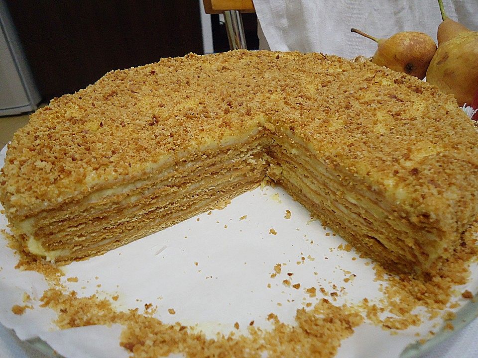 Honigkuchen mit Grießfüllung von brisane| Chefkoch