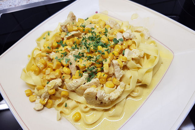 Putenbrustfilet in Mais - Sahne - Sauce von grisu022| Chefkoch