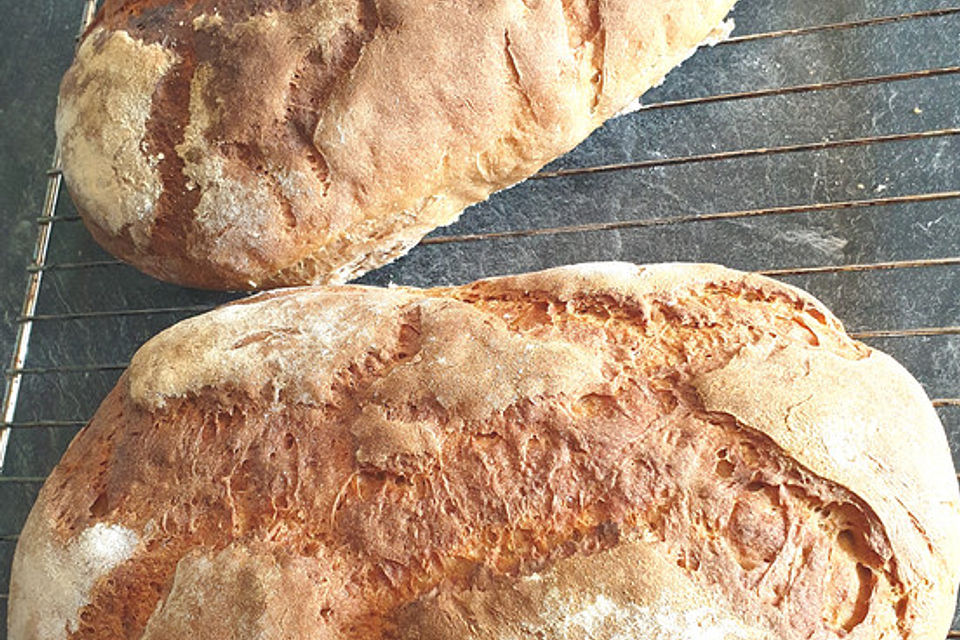 Sauerteigbrot aus Roggen und Dinkel