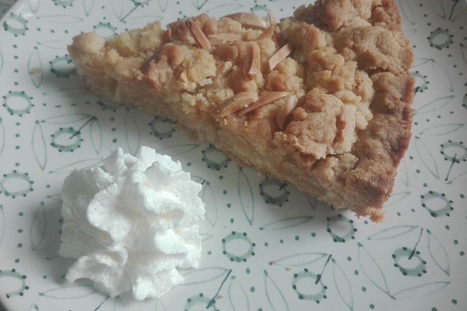 Apfelkuchen mit Streuseln, ohne Ei