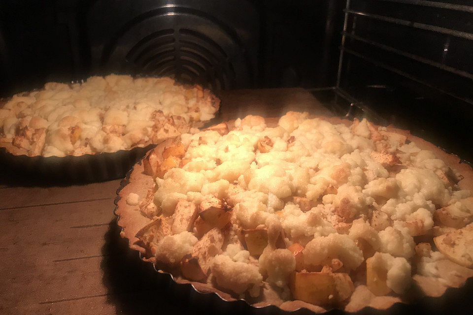 Apfelkuchen mit Streuseln, ohne Ei