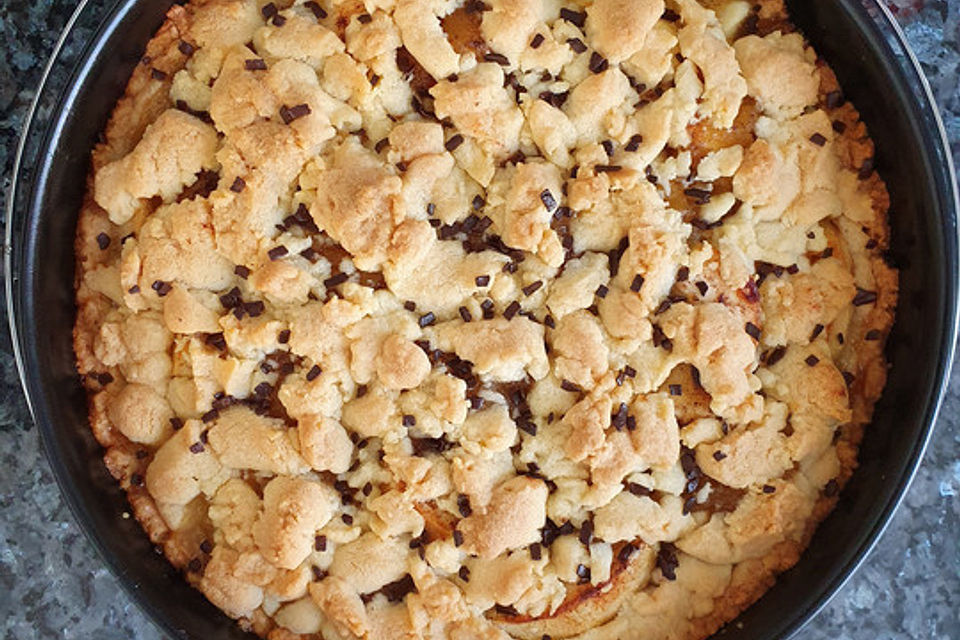 Apfelkuchen mit Streuseln, ohne Ei