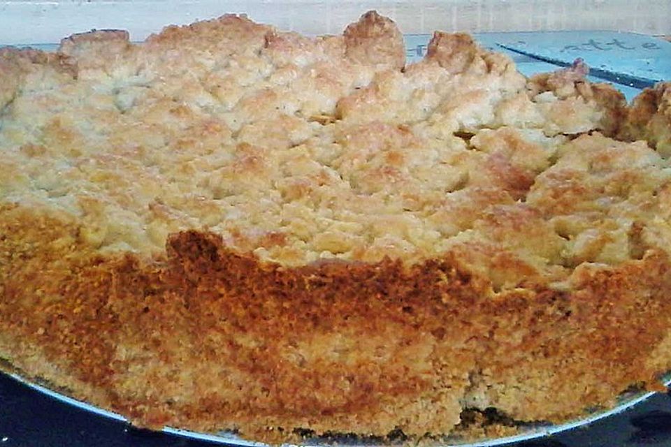 Apfelkuchen mit Streuseln, ohne Ei