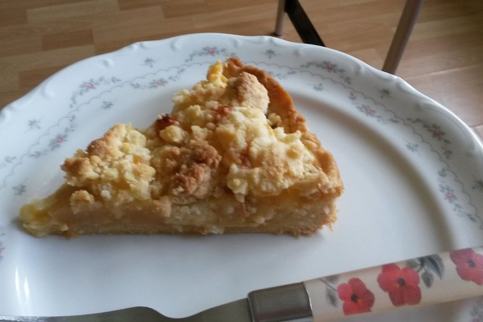 Apfelkuchen mit Streuseln, ohne Ei