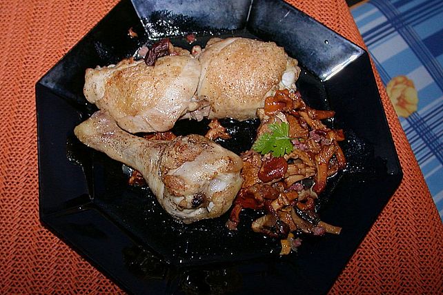Hähnchenpfanne mit Pilzen von zajka2| Chefkoch