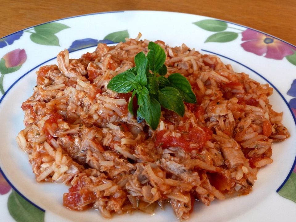 Reis - Tomaten - Pfanne mit Thunfisch von zajka2| Chefkoch