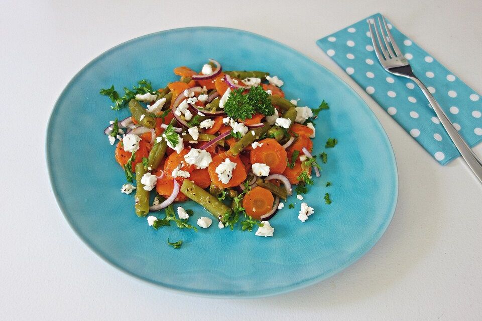 Angies Möhren - Bohnensalat