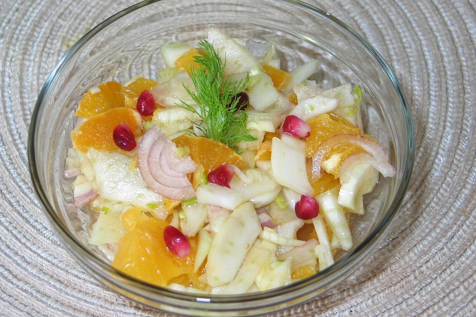 Orangen - Fenchel - Salat