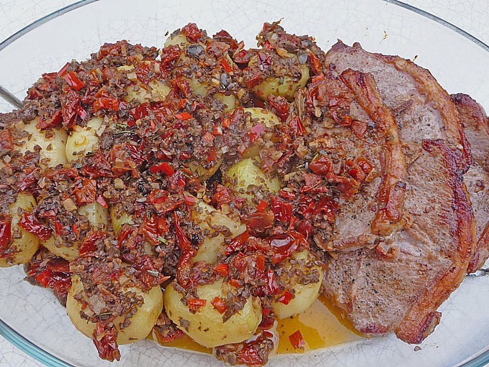 Kartoffeln mit Tapenade und Lammkoteletts von Corela1| Chefkoch Kartoffeln mit Tapenade und Lammkoteletts von Corela1| Chefkoch