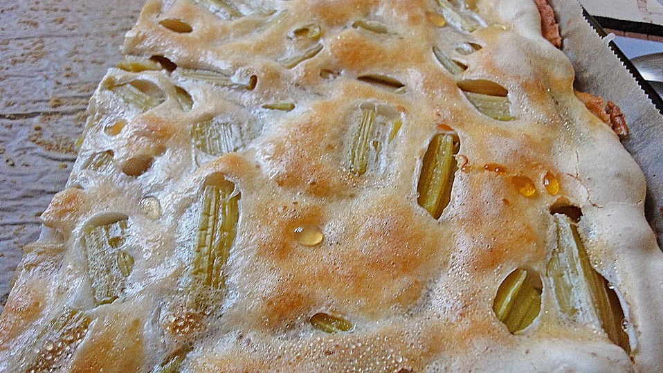 ma - jas Rhabarber - Baiser - Kuchen vom Blech von ma-ja