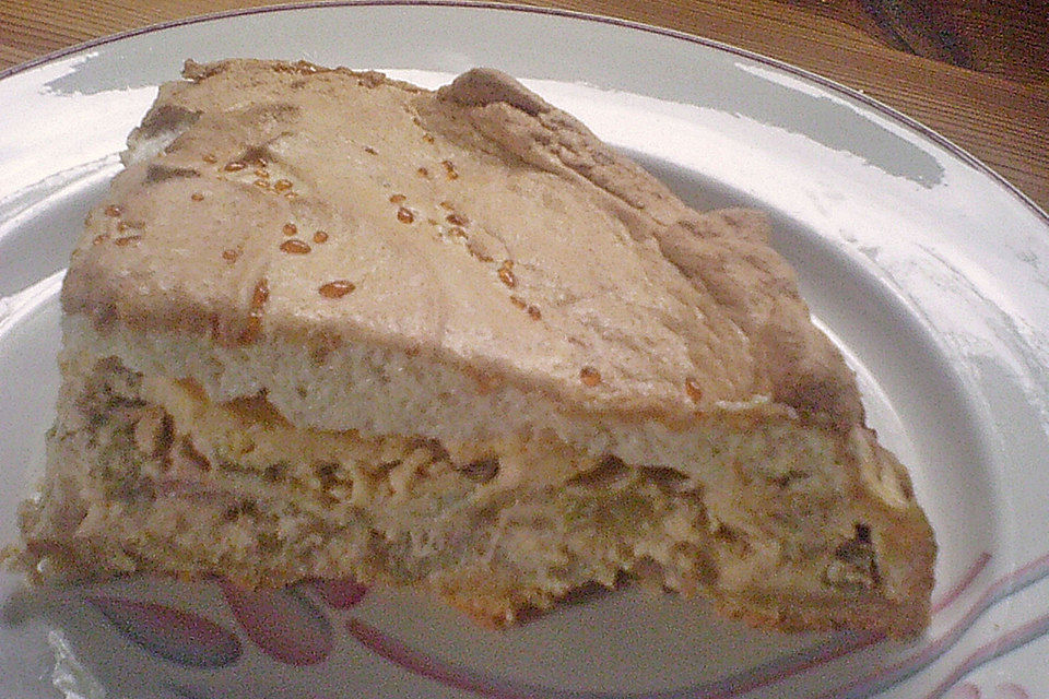 Rhabarberkuchen mit Baiser (fettarm)